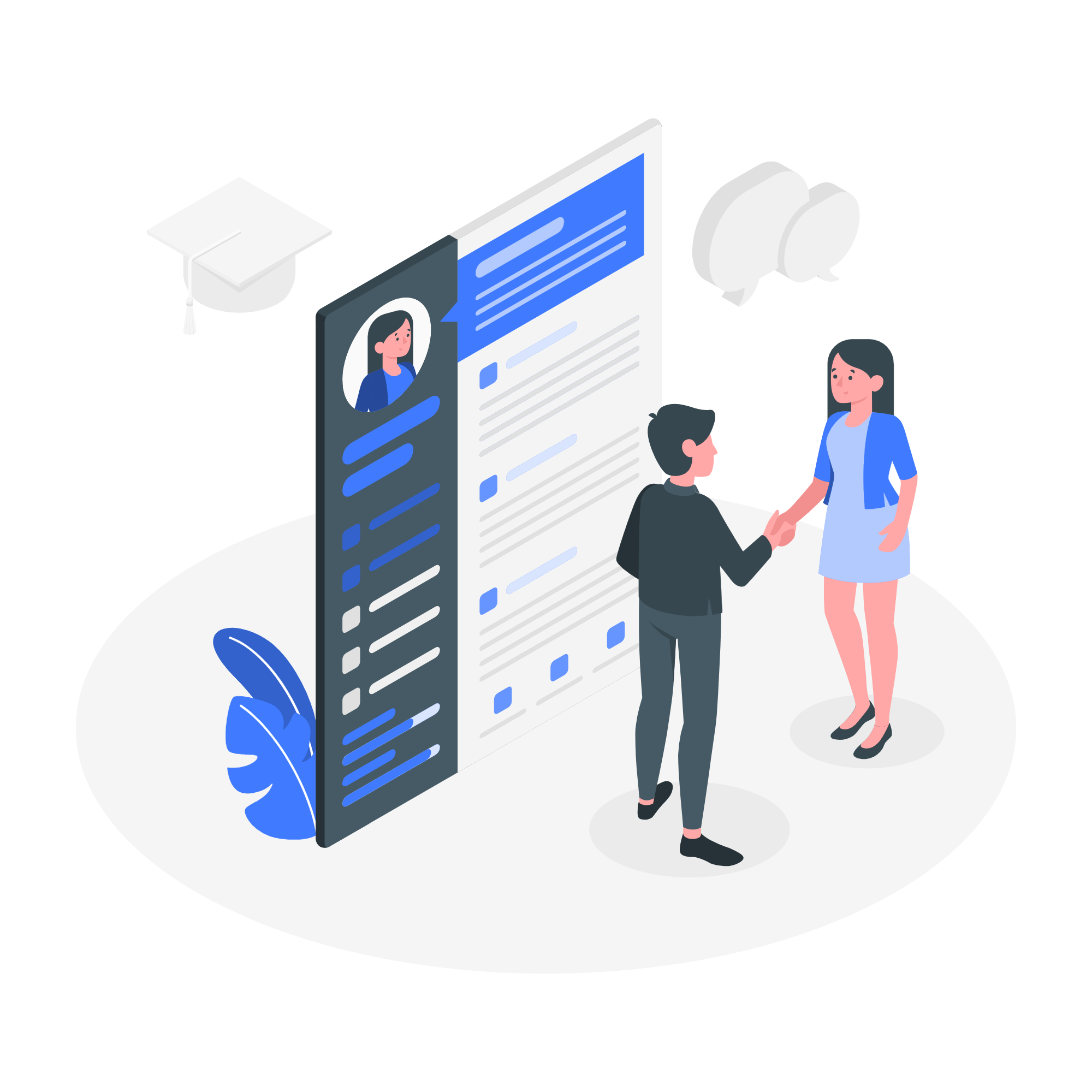 Job Seekers and Employers are linked together